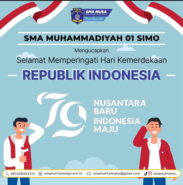 Peringatan HUT RI ke-79 SMA Muhammadiyah 1 Simo